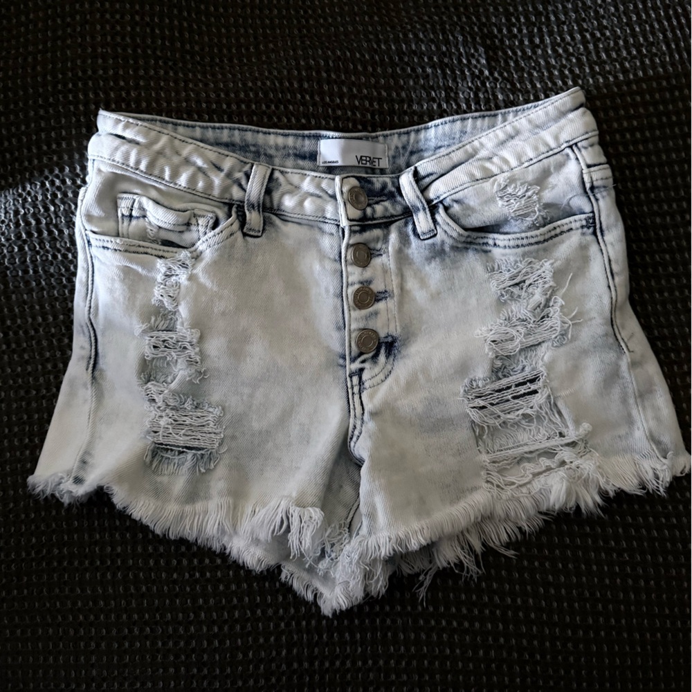 Vervet Light Wash Denim Shorts